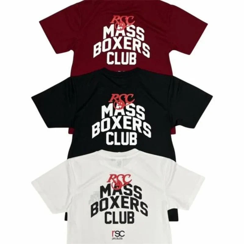 RSC Products|RSC MASS BOXERS CLUB LOGO 短袖 運動 吸汗 速乾 透氣 抗皺 勃根地紅 XL LL